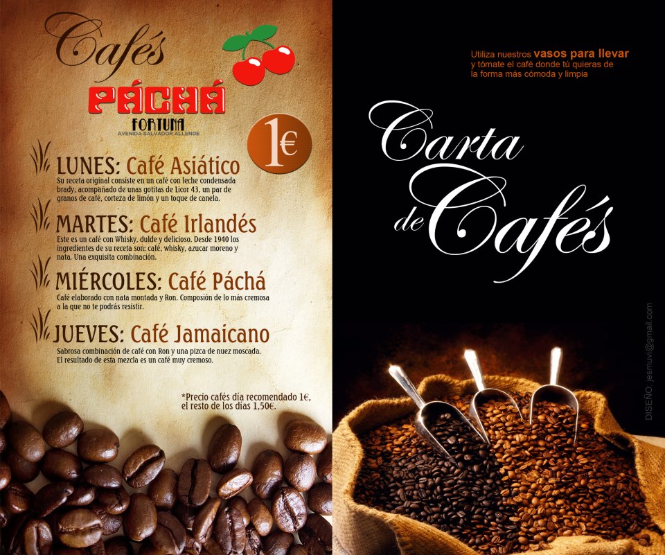 Exclusiva Carta de Cafés, Promoción Diaria - La Guía W 